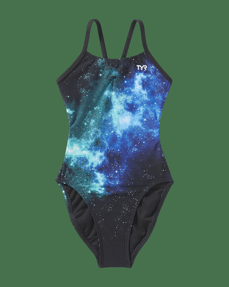 Durafast Elite® Girl's Cutoutfit Swimsuit - Starborne