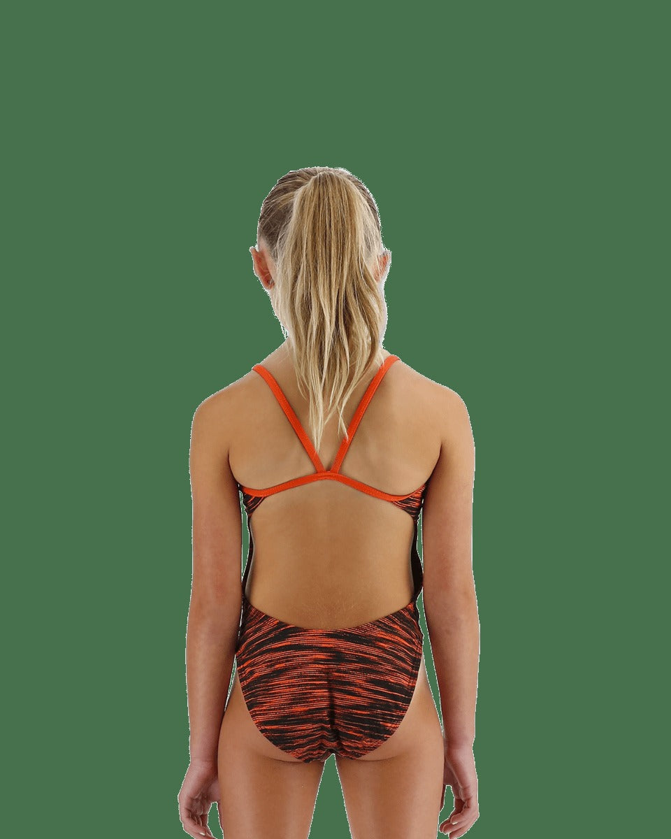 Durafast Elite® Girl's Cutoutfit Swimsuit - Fizzy
