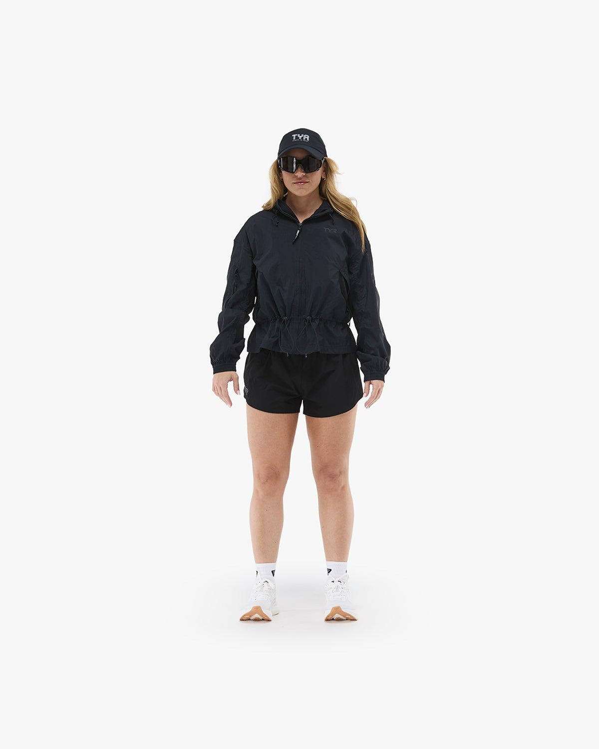 Women's Full Zip Windbreaker - Black
