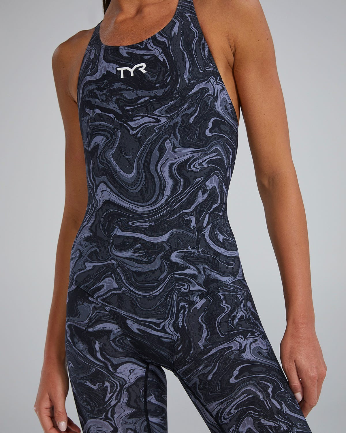 Women's Thresher Open Back Tech Suit - Hyperblitz - Titanium