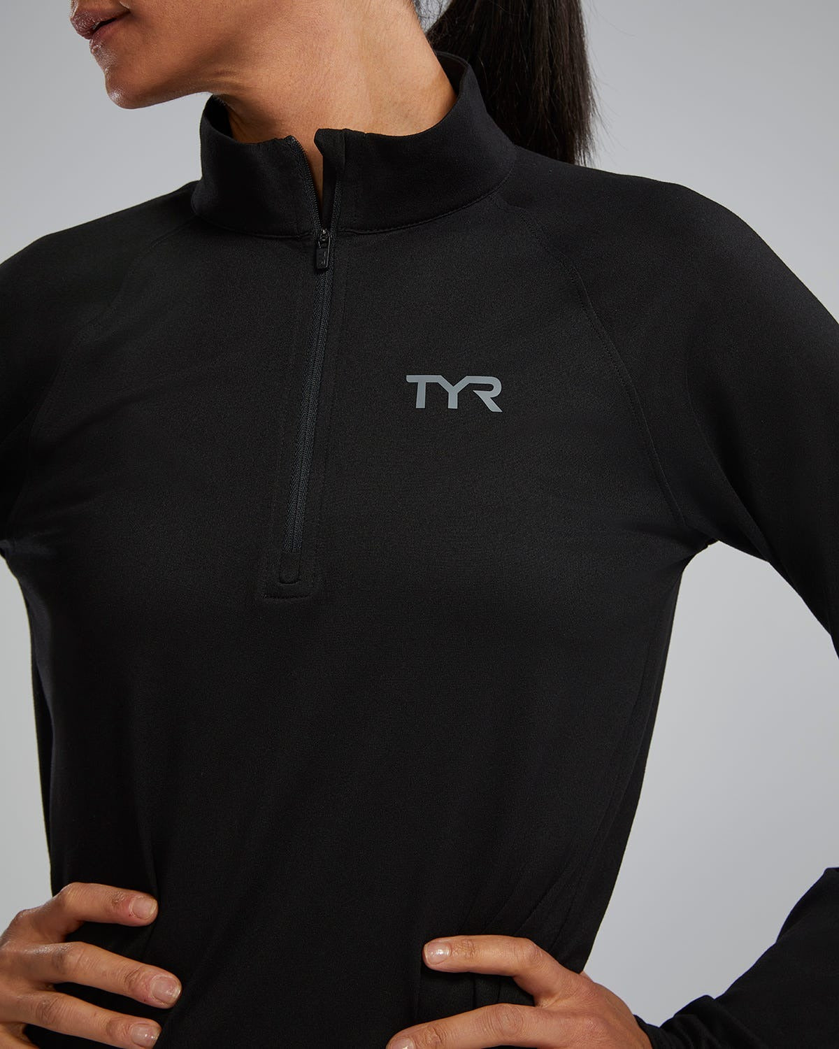 Women's SLSTM Long Sleeve1⁄4 Zip- Solid