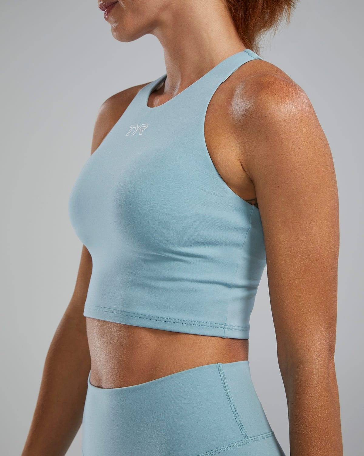 Joule EliteTM Cropped High Neck Sports Bra