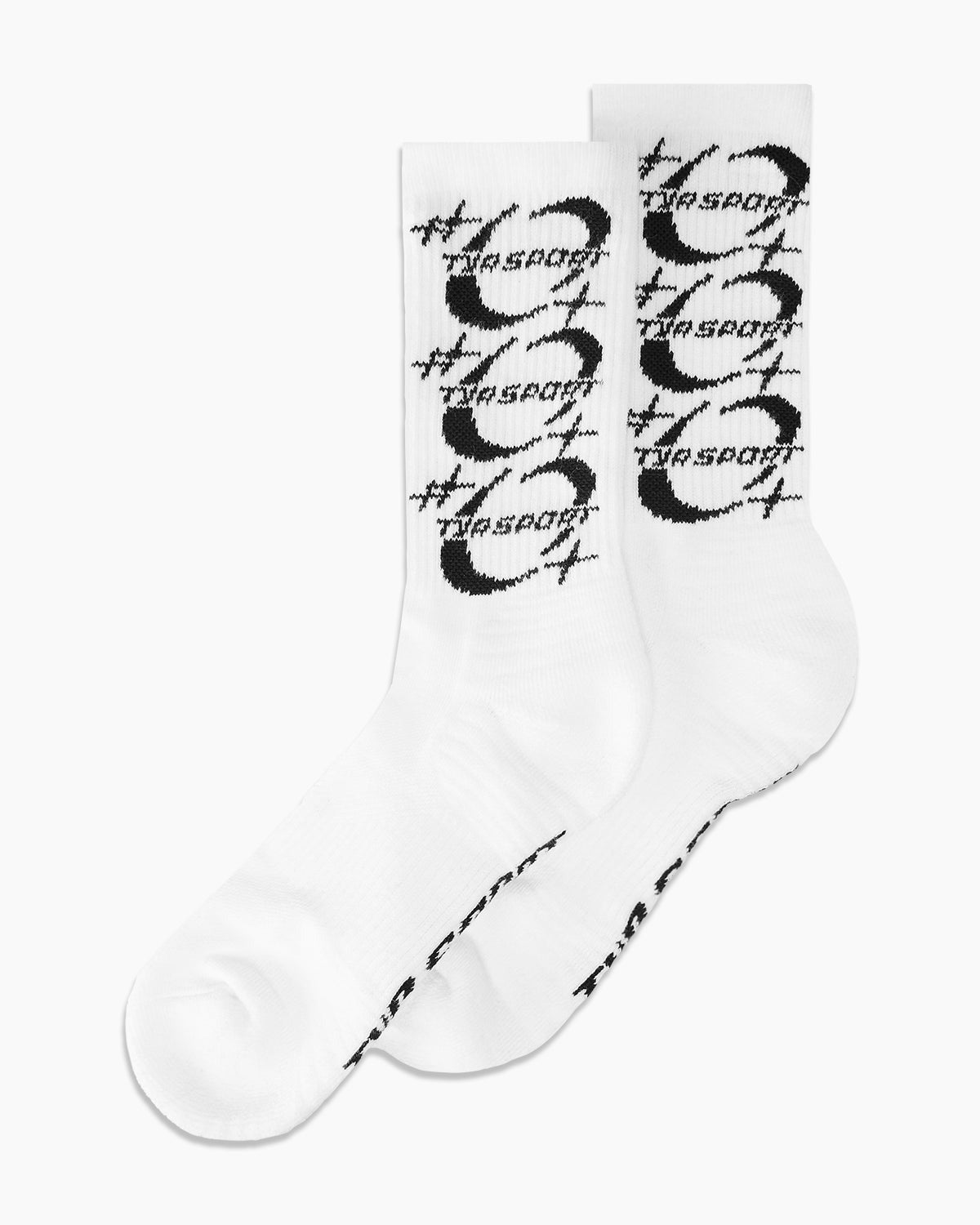 Performance Script Crew Sock - White