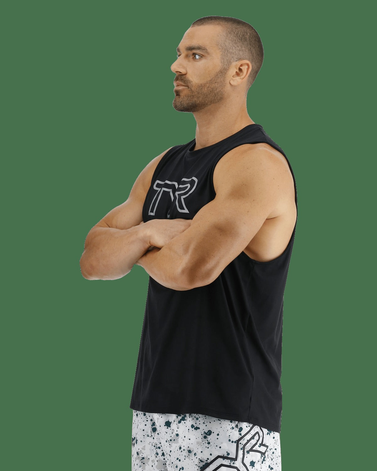 ClimaDryTM Men's Big Logo Tech Tank - Solid / Heather
