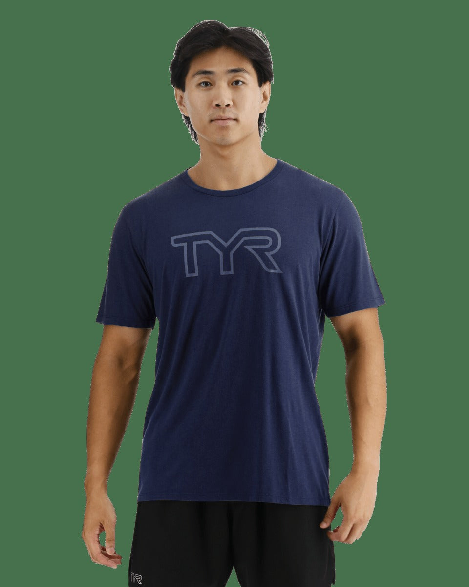 UltraSoft Men's Big Logo Tri-Blend Tech Tee