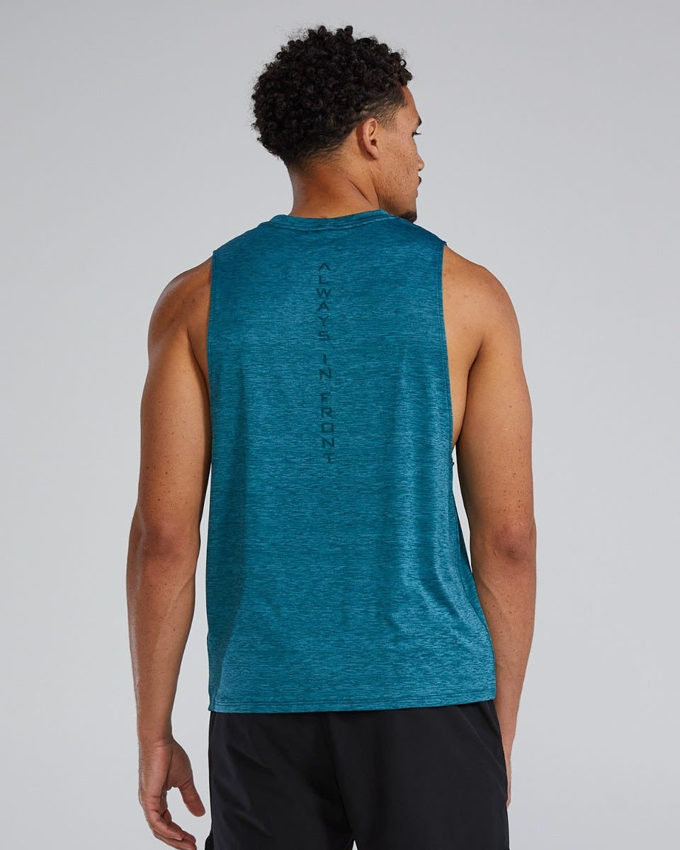 ClimaDryTM Men's Big Logo Tech Tank - Solid / Heather