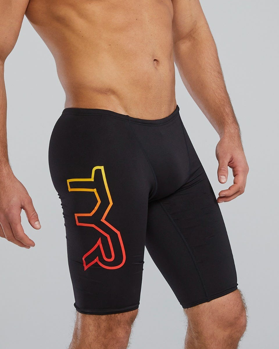 Durafast Elite® Men's Large Logo Jammer Swimsuit - Solid