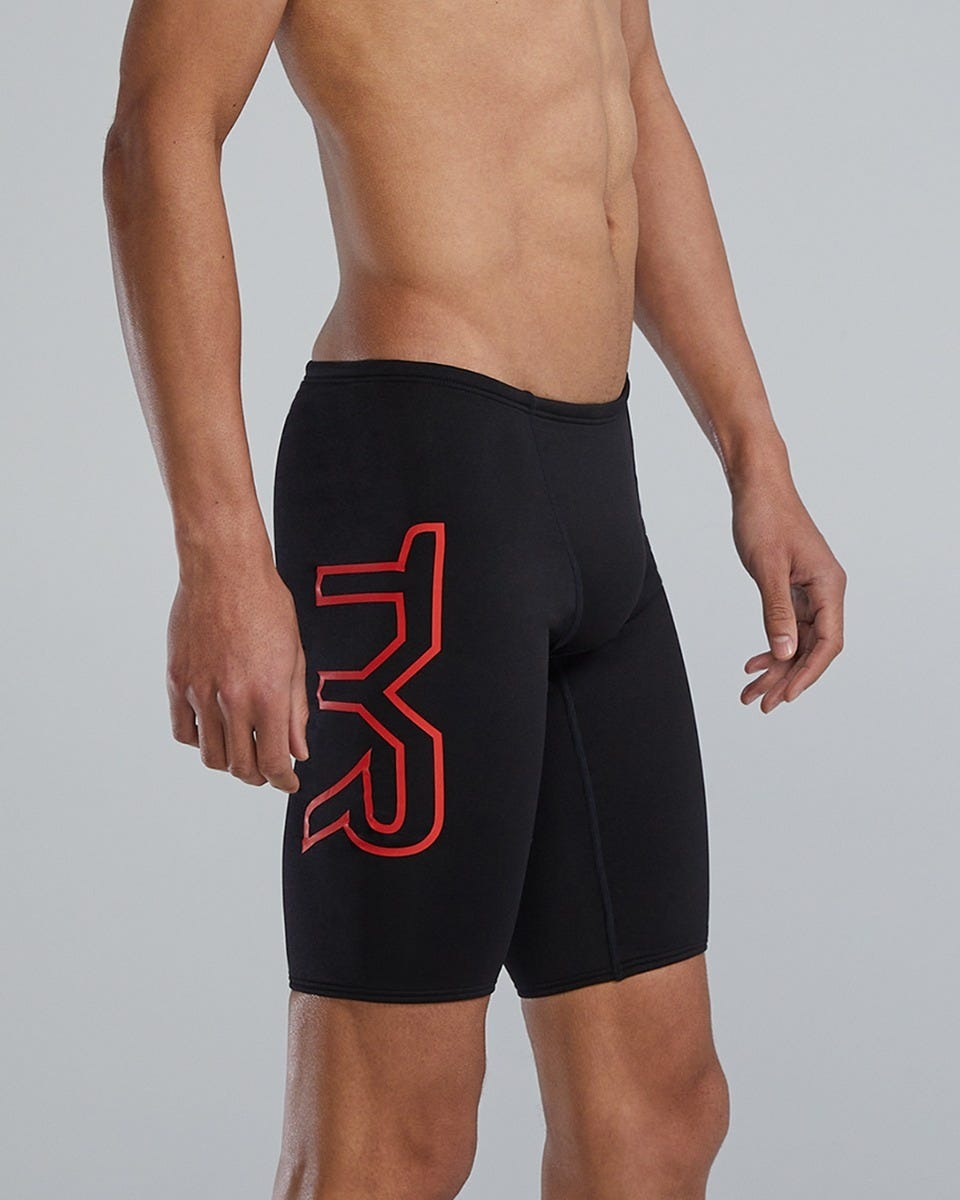 Durafast Elite® Men's Large Logo Jammer Swimsuit - Solid