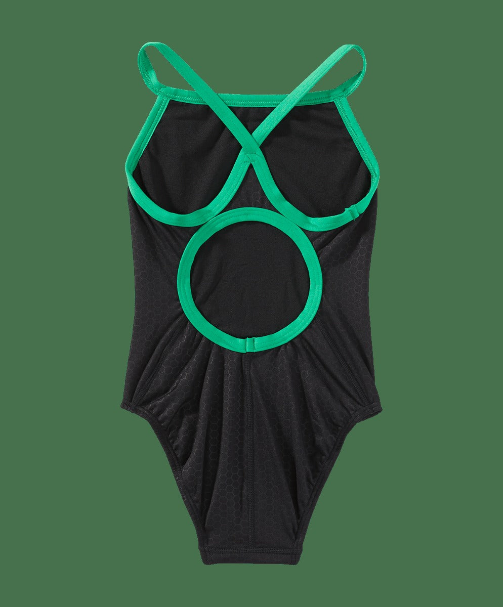 Durafast Elite® Girl's Diamondfit Swimsuit - Hexa