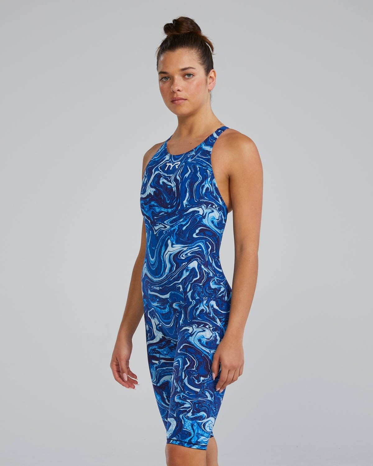 Women's Thresher Open Back Tech Suit - Hyperblitz - Titanium