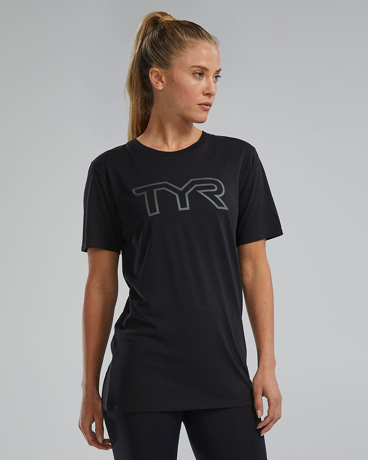 Unisex Ultrasoft Lightweight Tri Blend Tech Tee - Big Logo