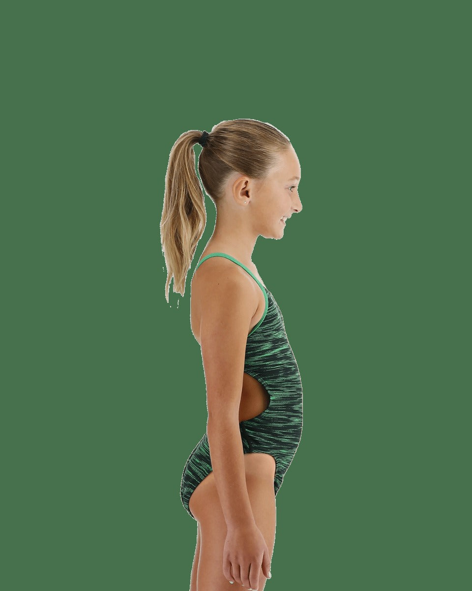 Durafast Elite® Girl's Cutoutfit Swimsuit - Fizzy
