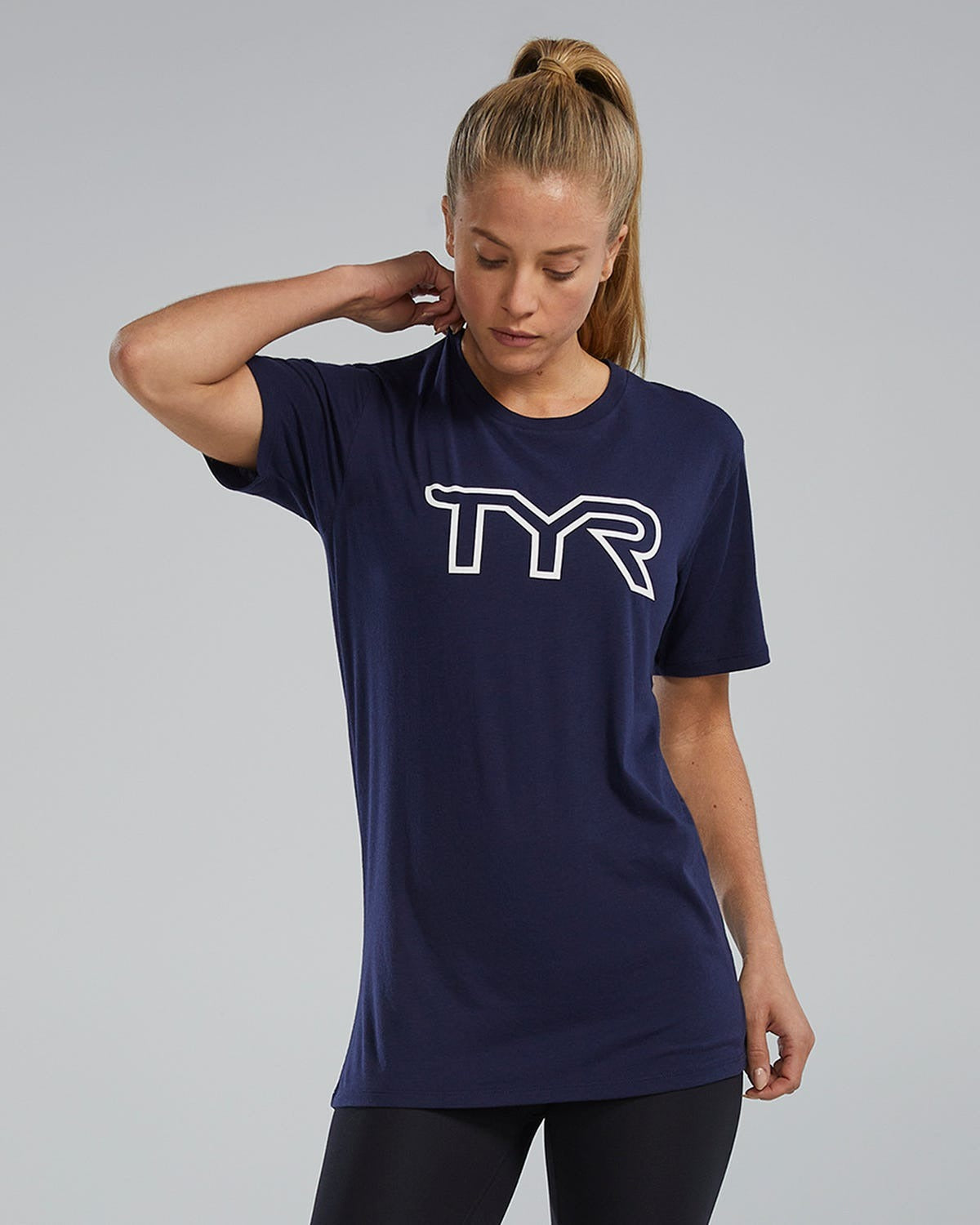 Unisex Ultrasoft Lightweight Tri Blend Tech Tee - Big Logo