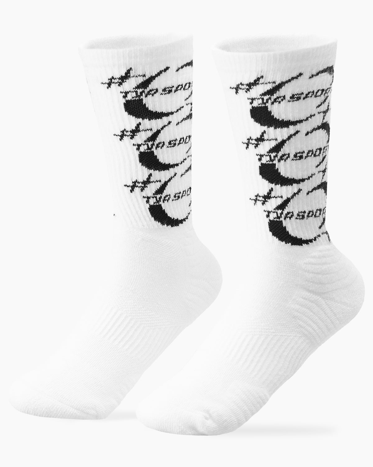 Performance Script Crew Sock - White