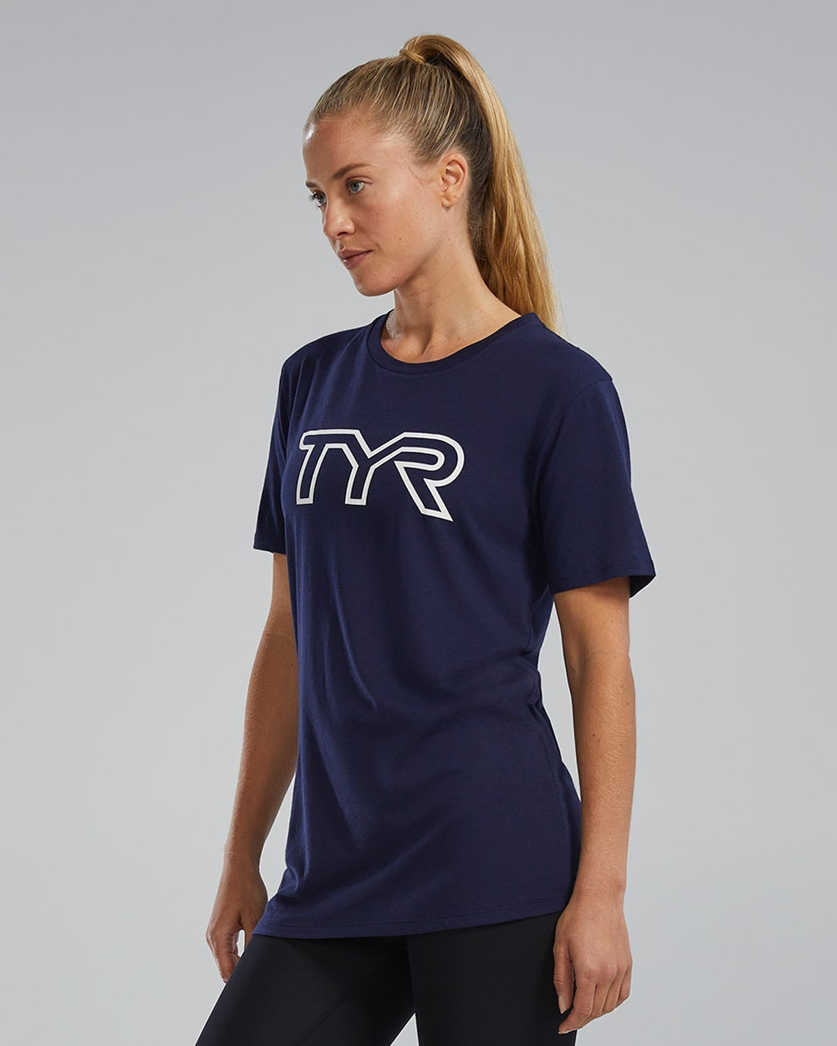 Unisex Ultrasoft Lightweight Tri Blend Tech Tee - Big Logo