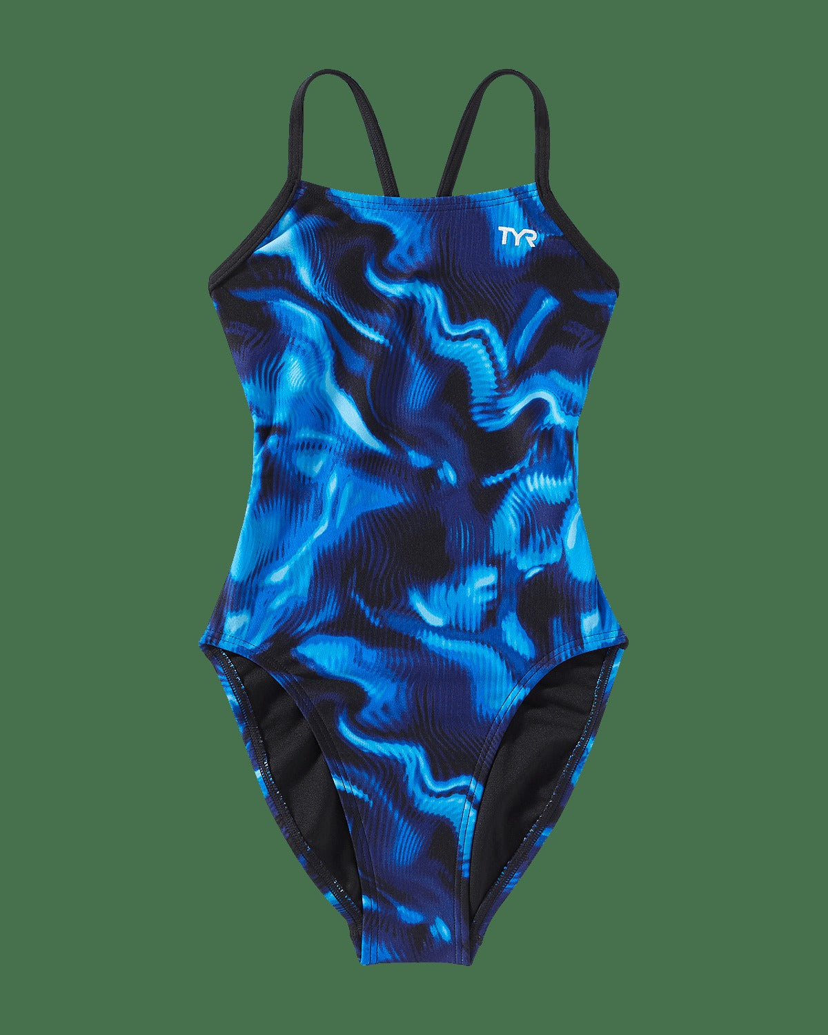 Durafast Elite® Girl's Cutoutfit Swimsuit - Waveform