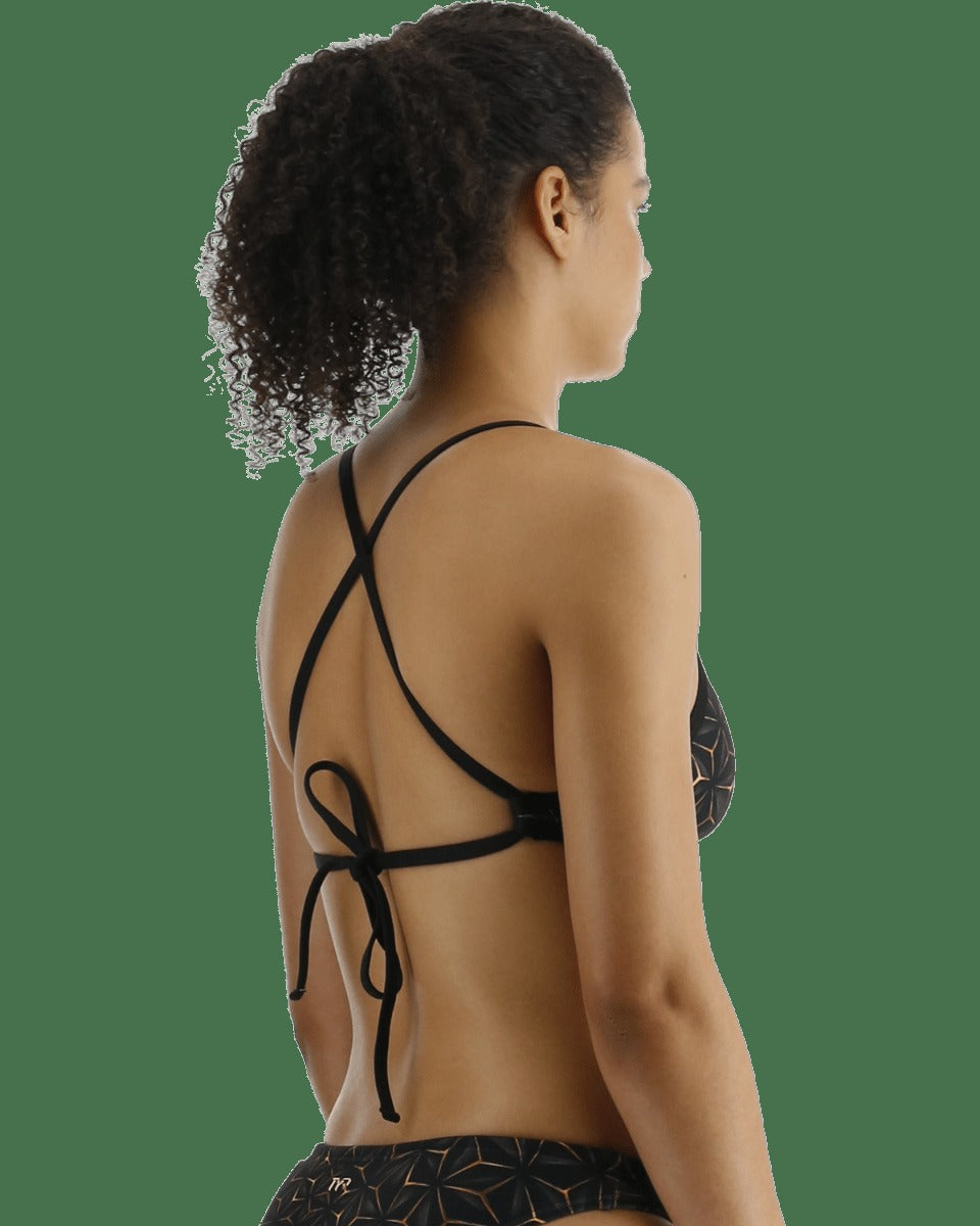 Durafast Elite® Women's PacificTieback Top Swimsuit - Obsidian