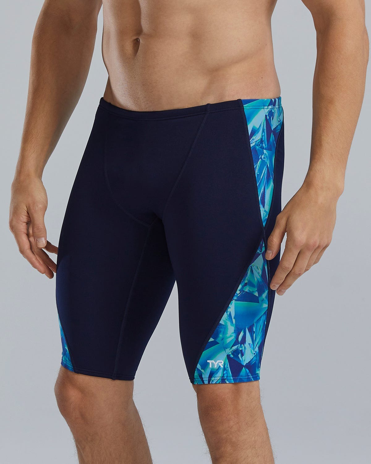 Durafast Elite® Men's Blade Splice Jammer Swimsuit - Crystalized