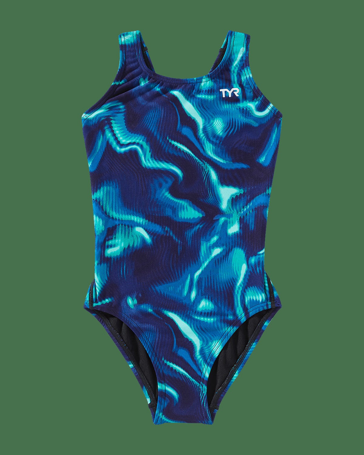 Durafast Elite® Girl's Maxfit Swimsuit - Waveform