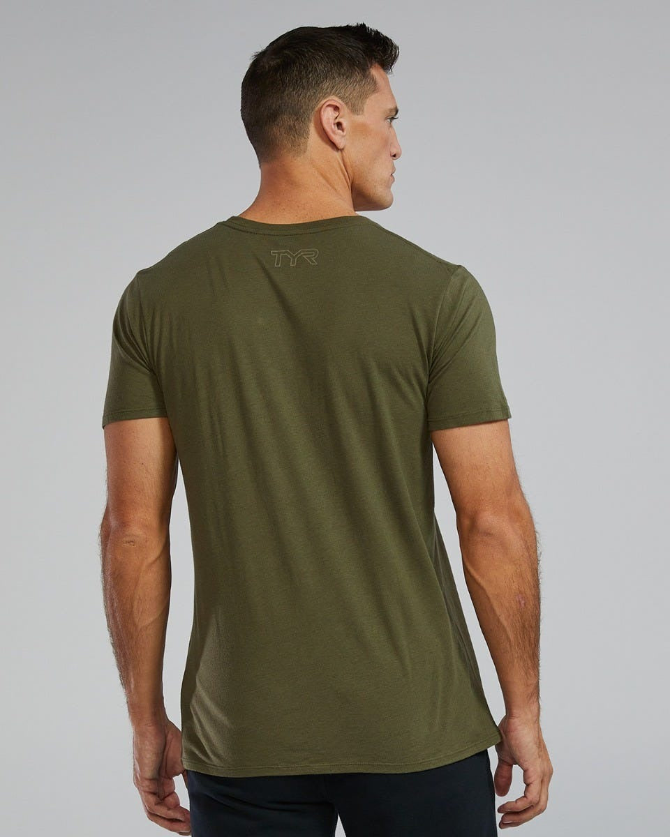 Unisex Ultrasoft Lightweight Tri Blend Tech Tee - Big Logo