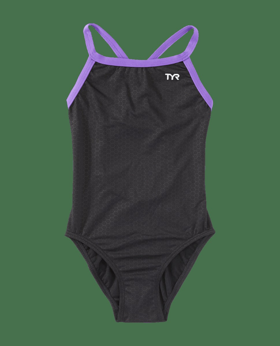 Durafast Elite® Girl's Diamondfit Swimsuit - Hexa