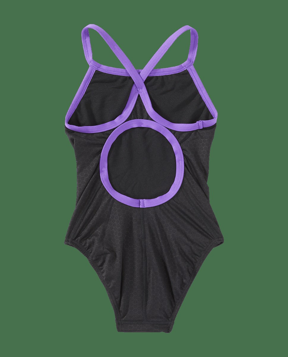 Durafast Elite® Girl's Diamondfit Swimsuit - Hexa