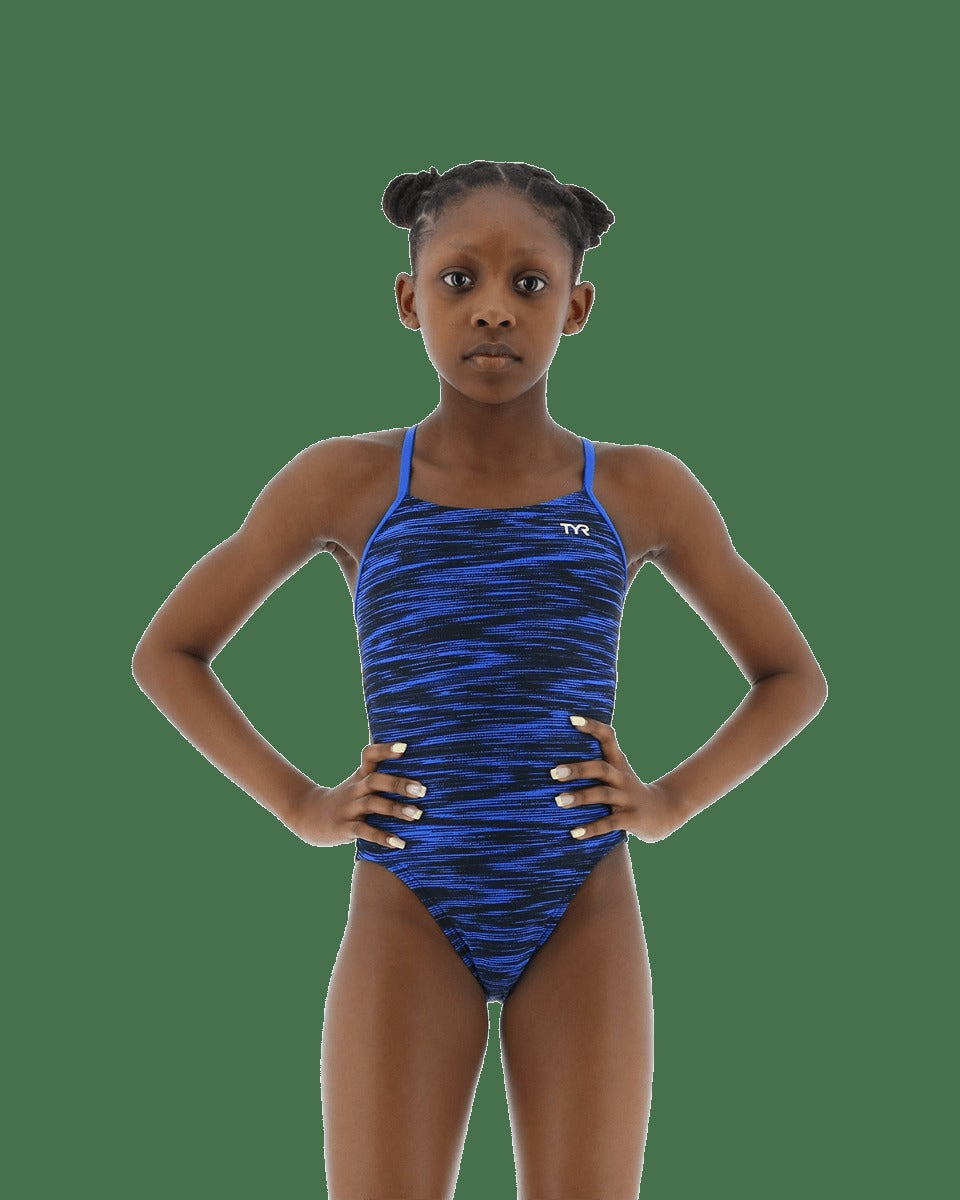 Durafast Elite® Girl's Cutoutfit Swimsuit - Fizzy