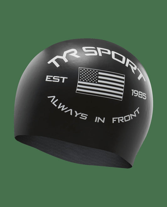 Adult Silicone Swim Cap - "Always in Front"