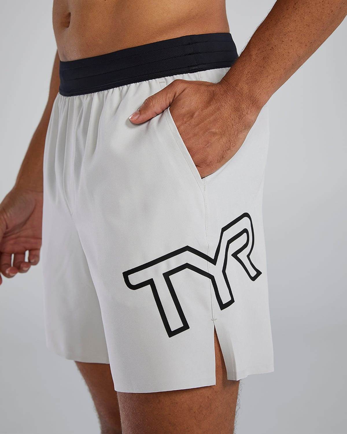 HydrosphereTM Men's Unlined 7" Unbroken Big Logo Shorts - Solid