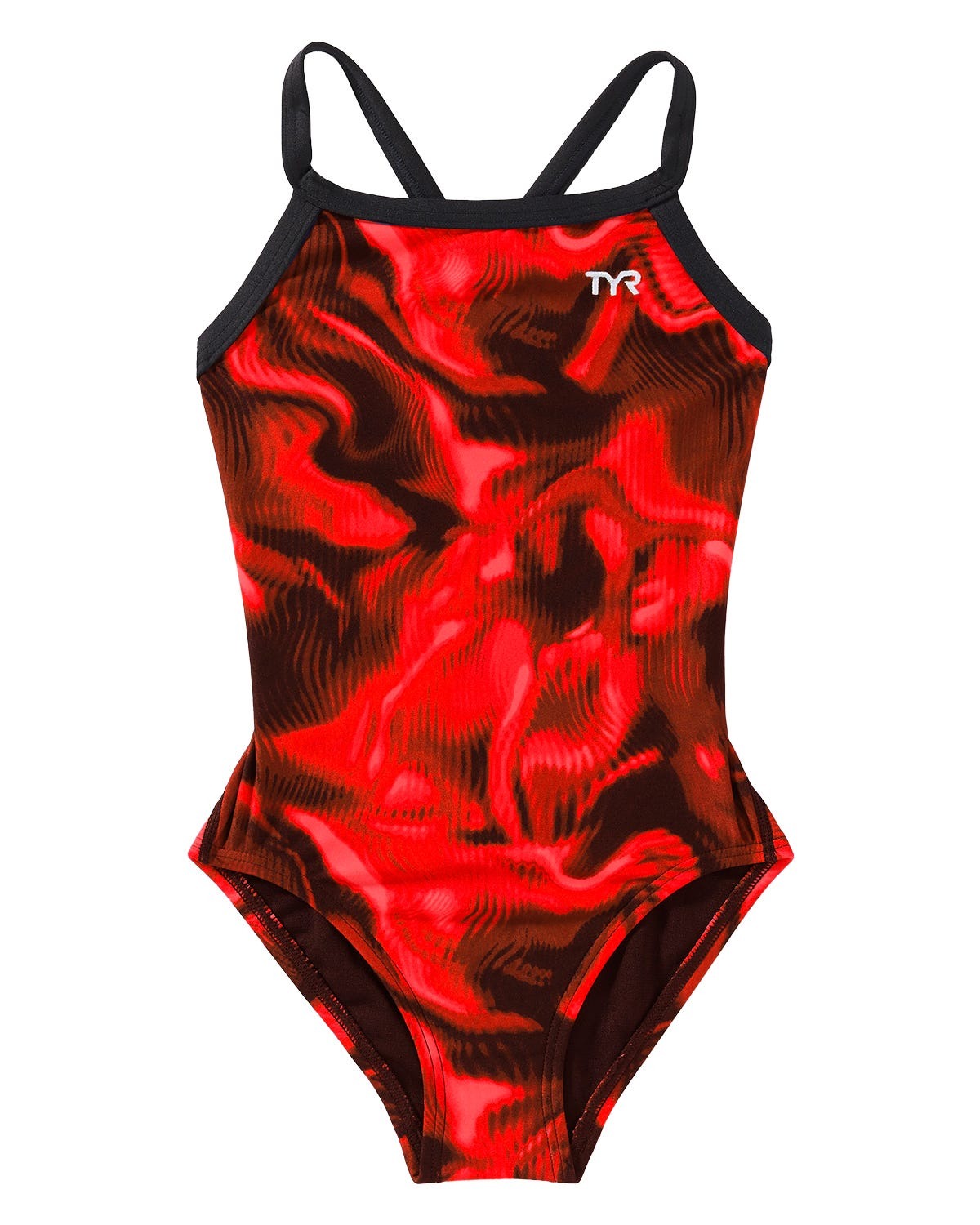 Durafast Elite® Girl's Diamondfit Swimsuit - Waveform