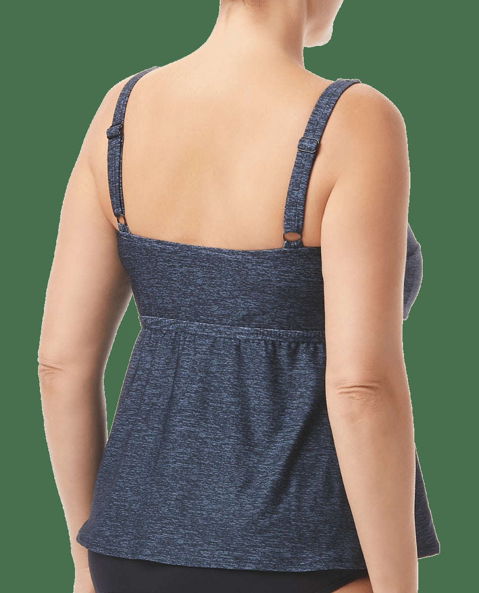 Women's Twisted Bra Tankini Plus - Mantra