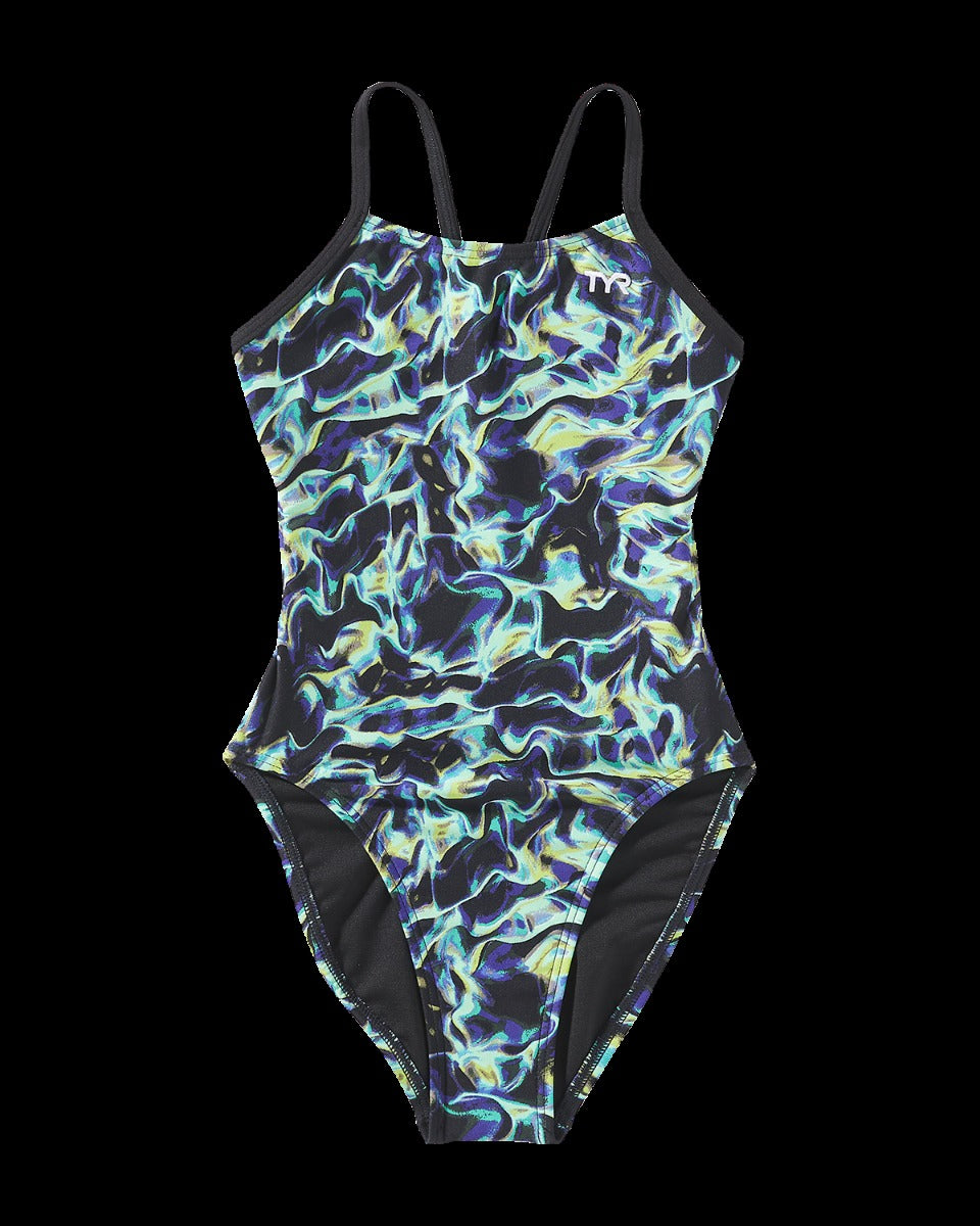 Durafast Elite® Girl's Cutoutfit Swimsuit - Energia