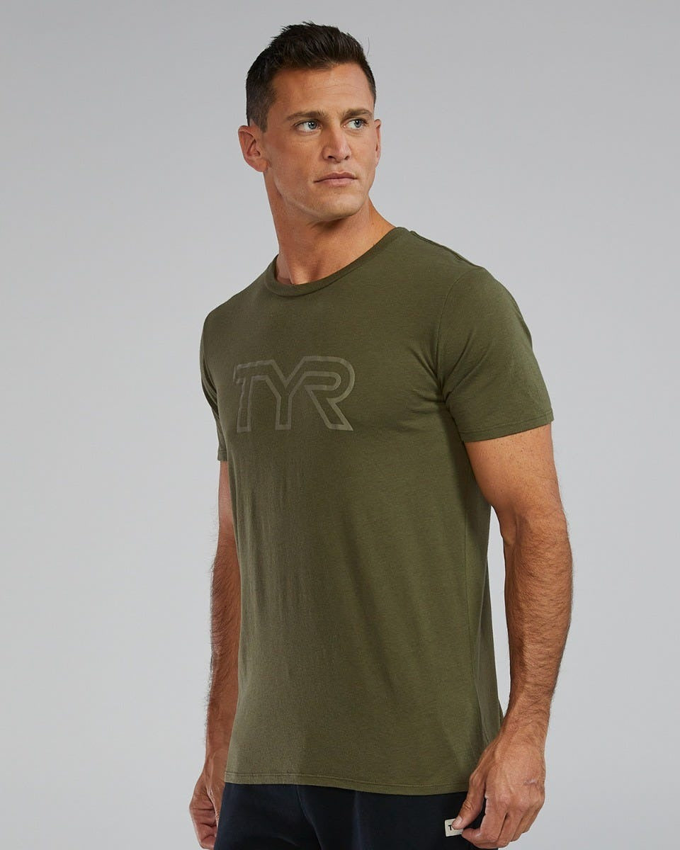Unisex Ultrasoft Lightweight Tri Blend Tech Tee - Big Logo