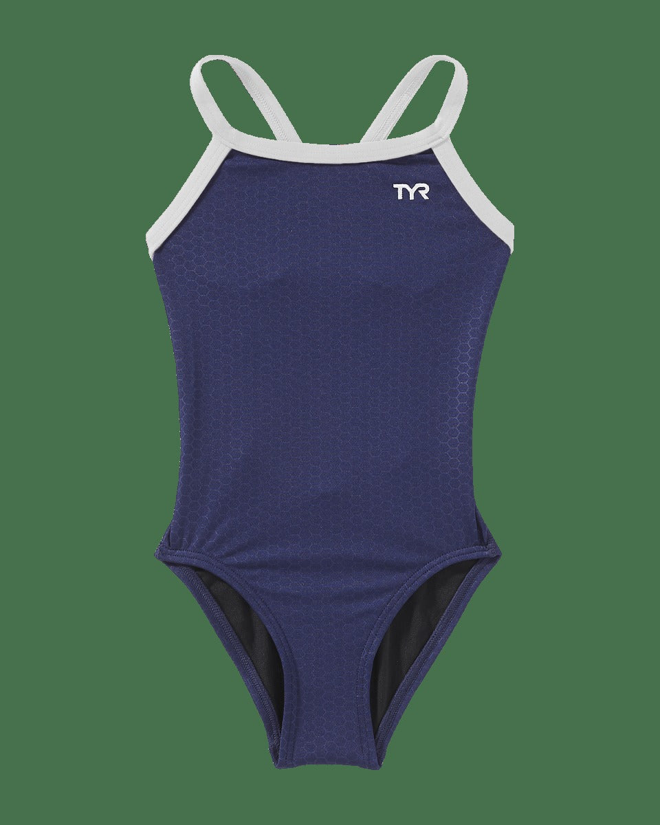 Durafast Elite® Girl's Diamondfit Swimsuit - Hexa