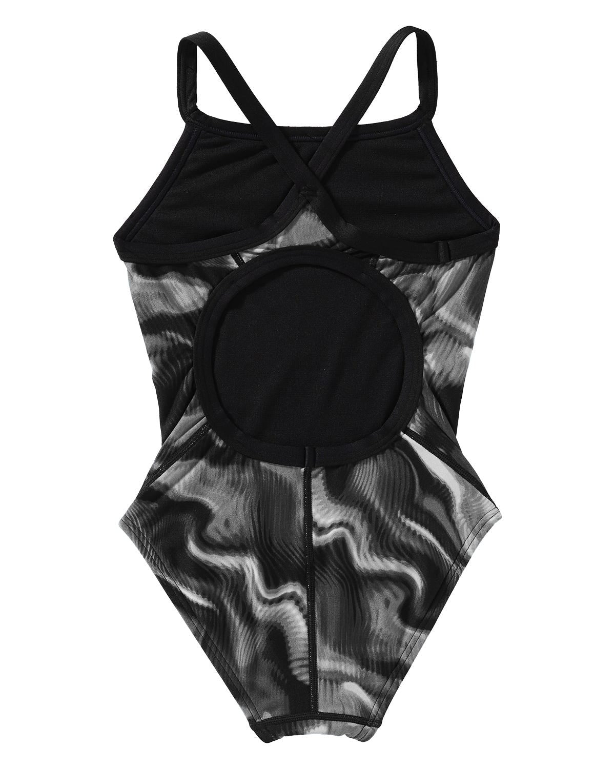 Durafast Elite® Girl's Diamondfit Swimsuit - Waveform