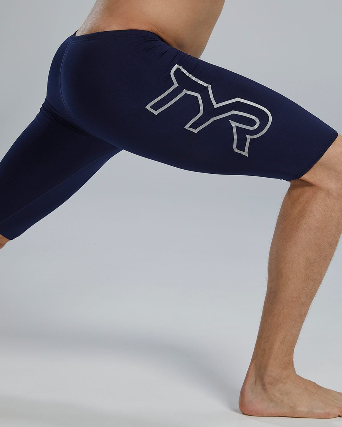 Durafast Elite® Men's Large Logo Jammer Swimsuit - Solid