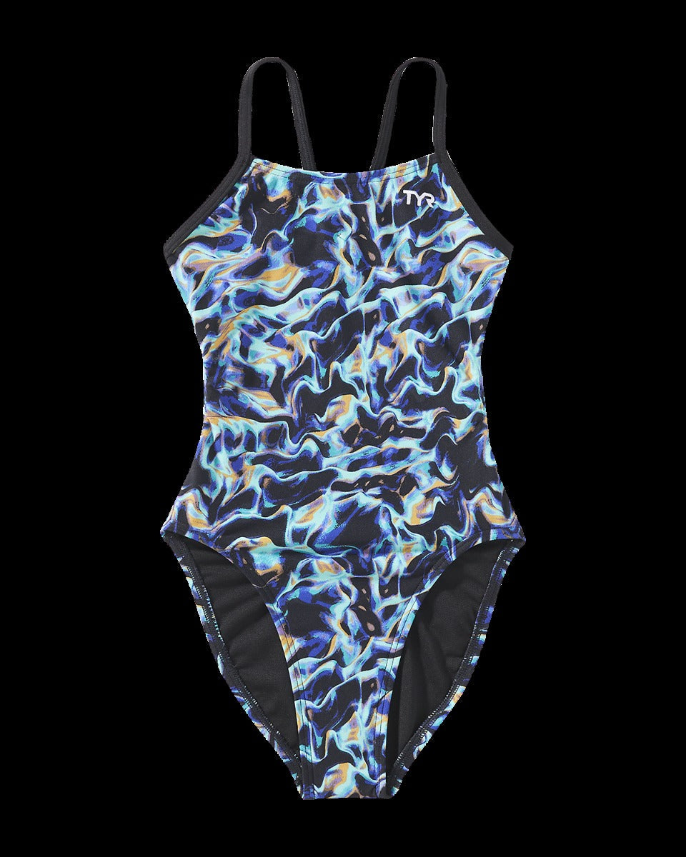 Durafast Elite® Girl's Cutoutfit Swimsuit - Energia