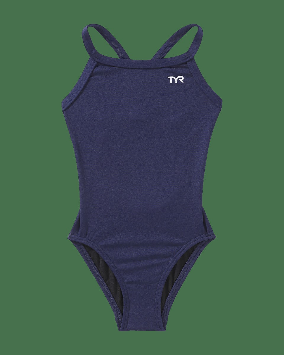 Durafast Elite® Girl's Diamondfit Swimsuit - Solid