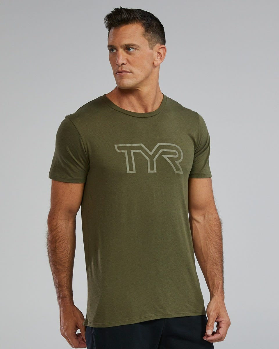 Unisex Ultrasoft Lightweight Tri Blend Tech Tee - Big Logo