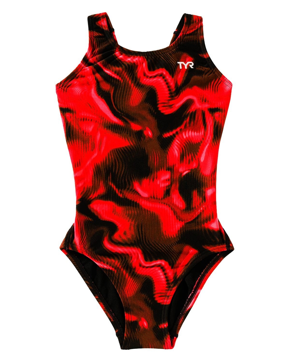 Durafast Elite® Girl's Maxfit Swimsuit - Waveform