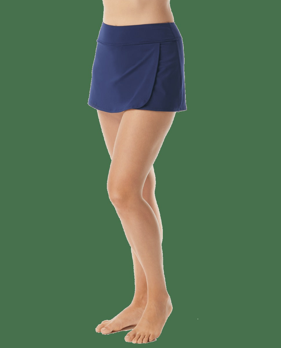 Durafast Elite® Women's High-Waisted Swim Skort - Solid