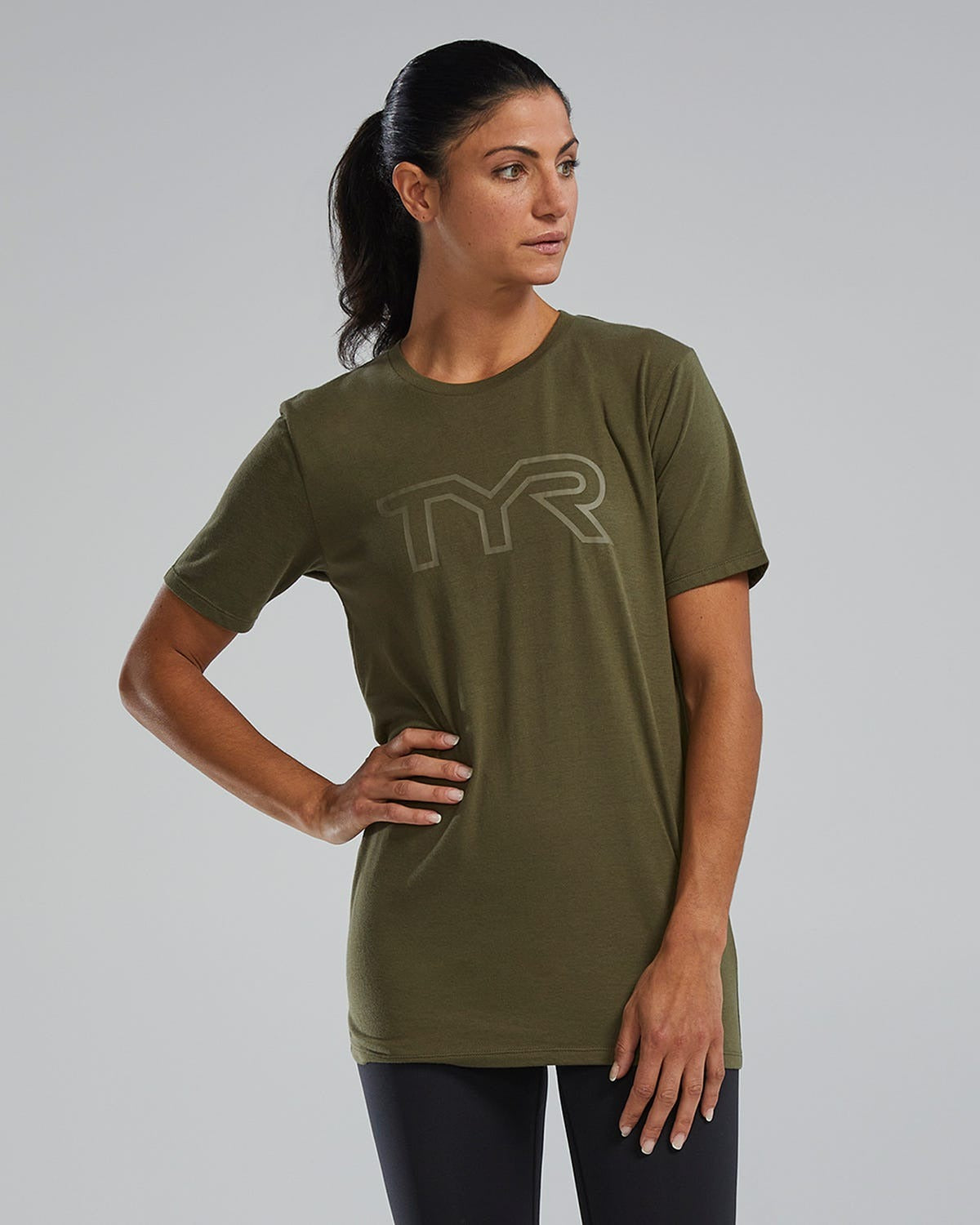 Unisex Ultrasoft Lightweight Tri Blend Tech Tee - Big Logo