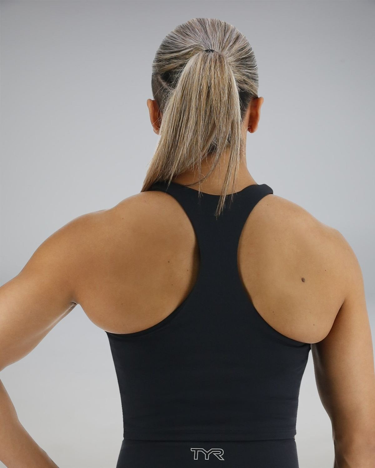 Joule EliteTM Cropped High Neck Sports Bra