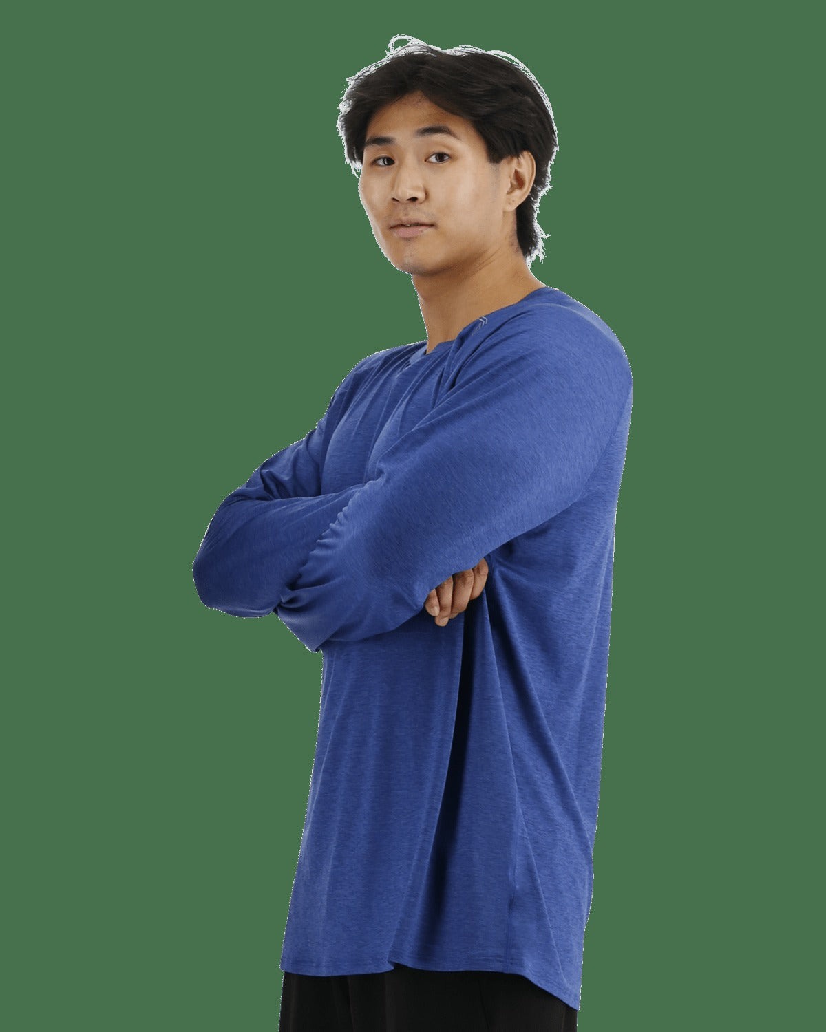 ClimaDryTM Men's Raglan Long Sleeve Tech Tee - Solid / Heather