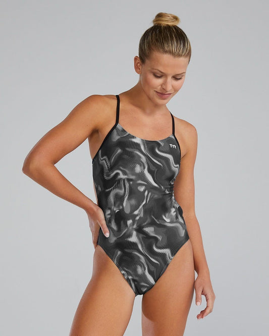 Durafast Elite® Women's Cutoutfit Swimsuit - Waveform