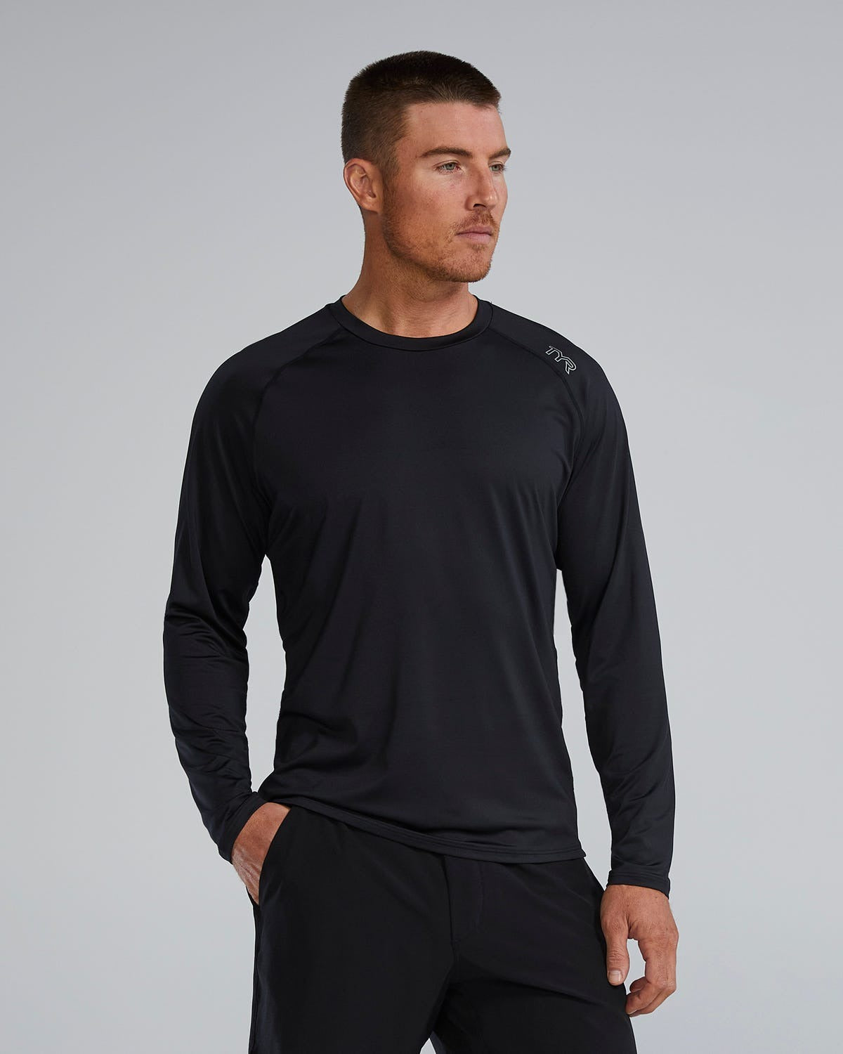ClimaDryTM Men's Raglan Long Sleeve Tech Tee - Solid / Heather