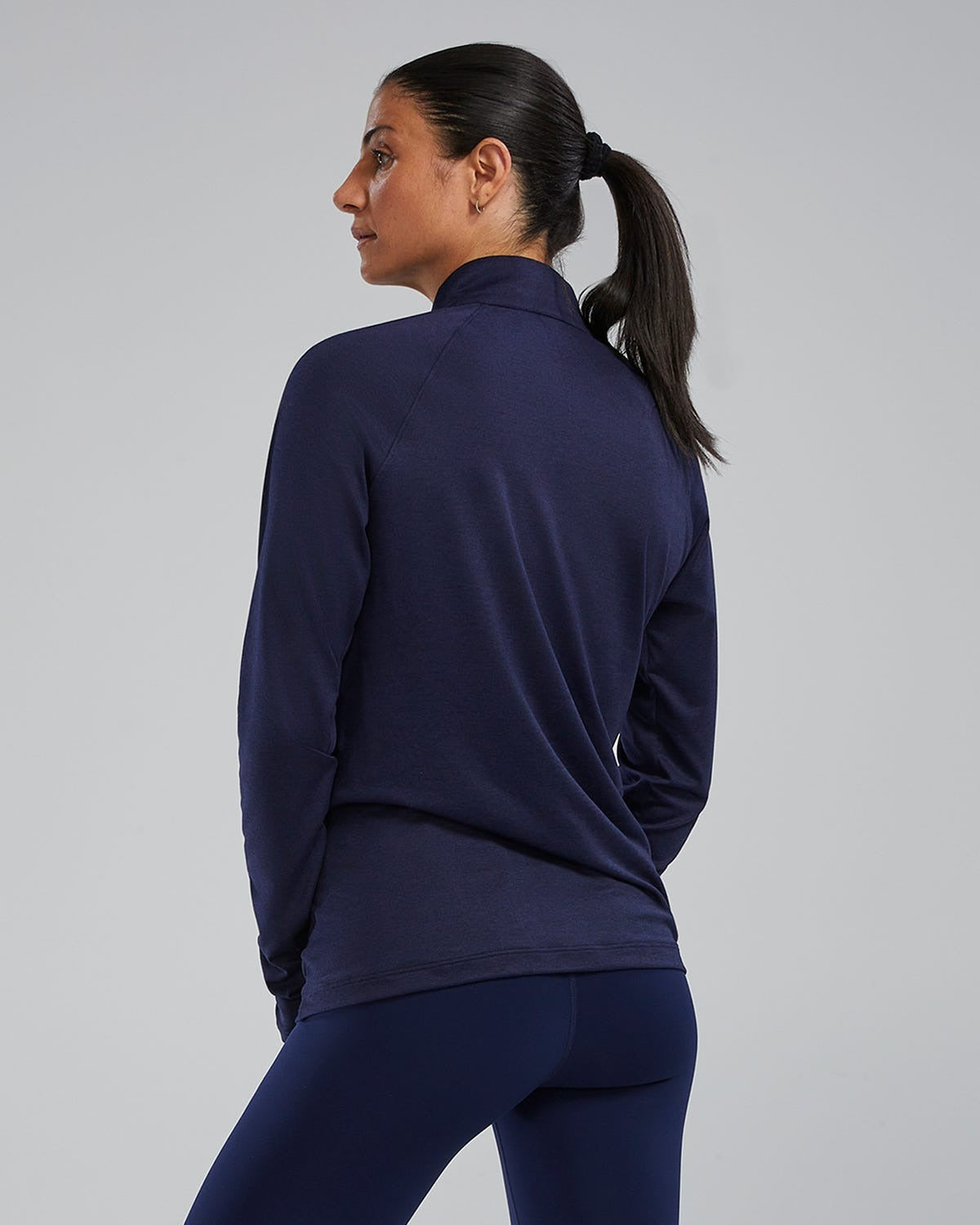 Women's SLSTM Long Sleeve1⁄4 Zip- Solid