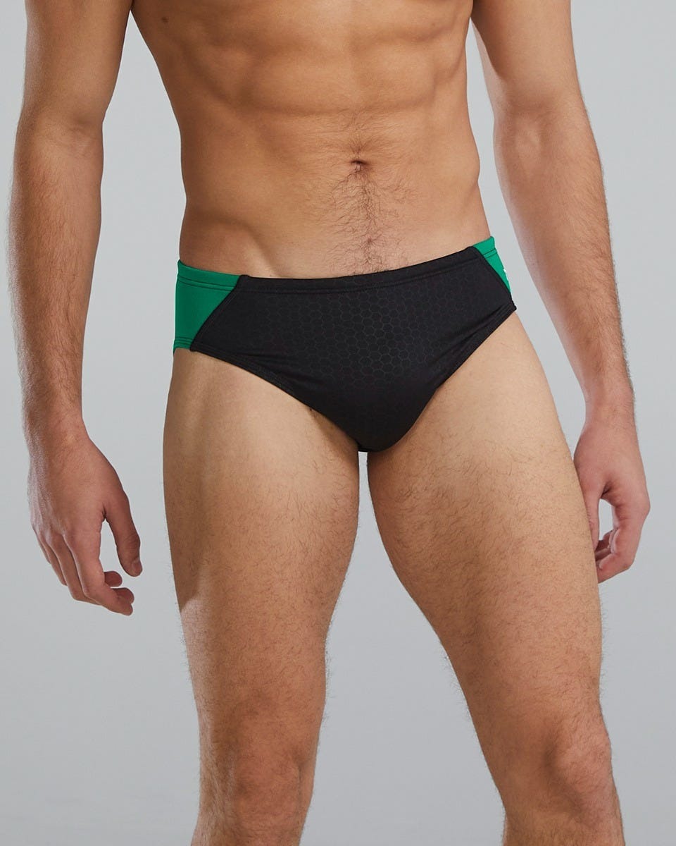 Durafast Elite® Men's Blade Splice Brief Swimsuit - Hexa
