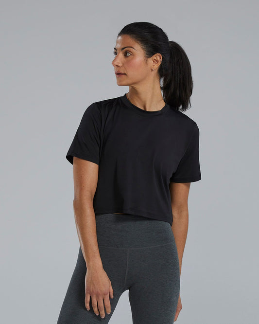 ClimaDryTM Women's Cropped Tech Tee