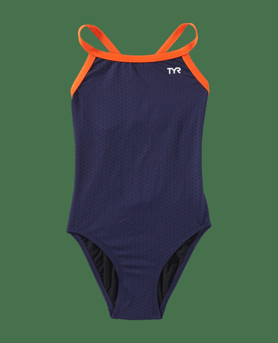 Durafast Elite® Girl's Diamondfit Swimsuit - Hexa